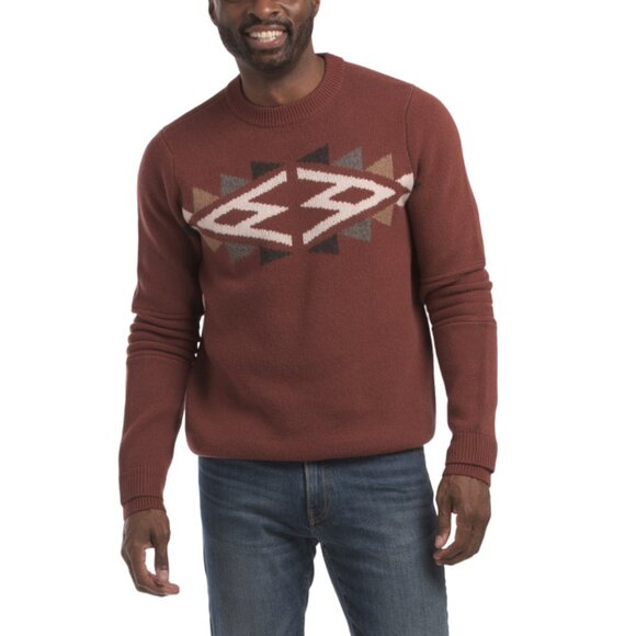ALPS & METERS HENNA Wool Ski Race Knit Sweater - Picture 1 of 2